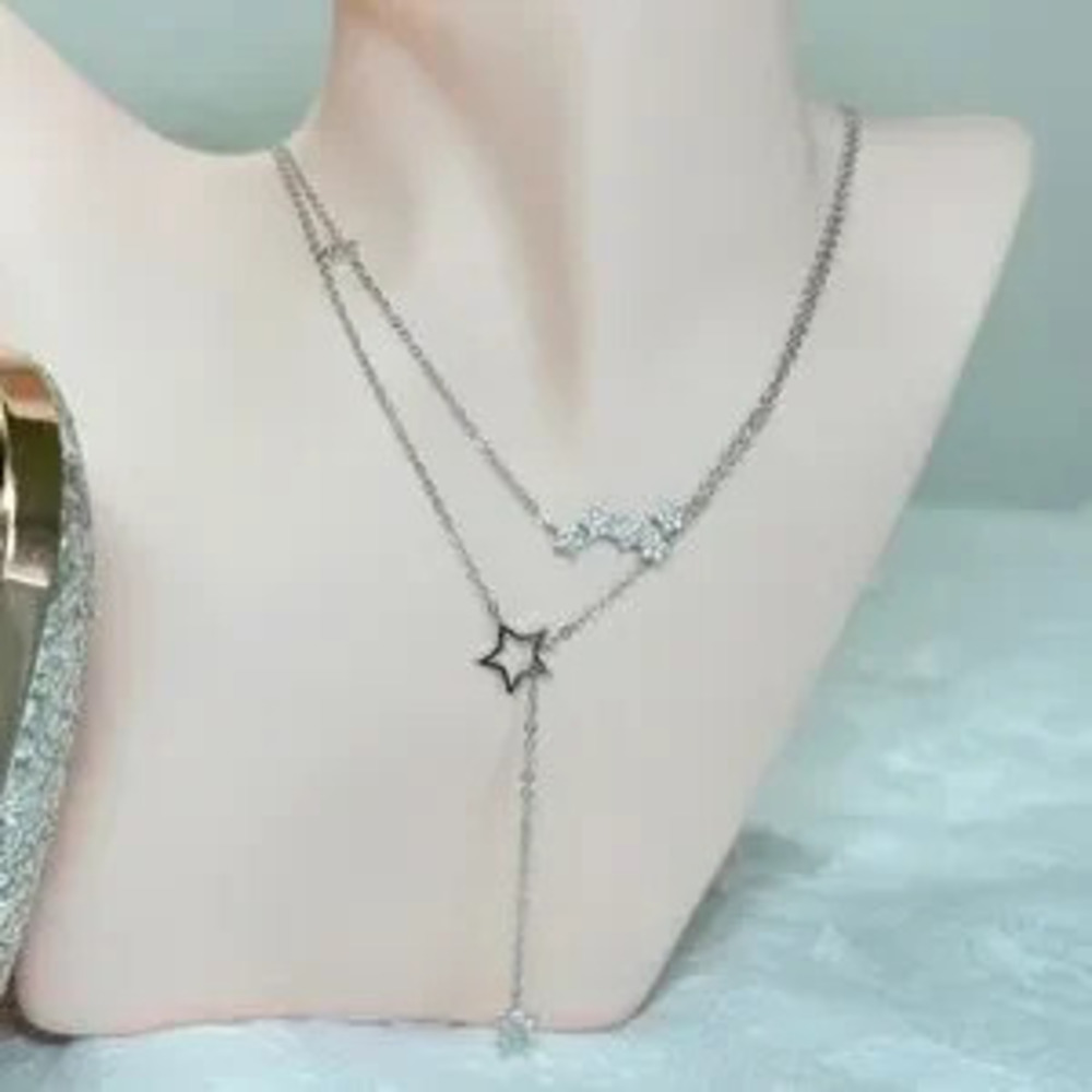 ?? Silver Star Constellation Necklace